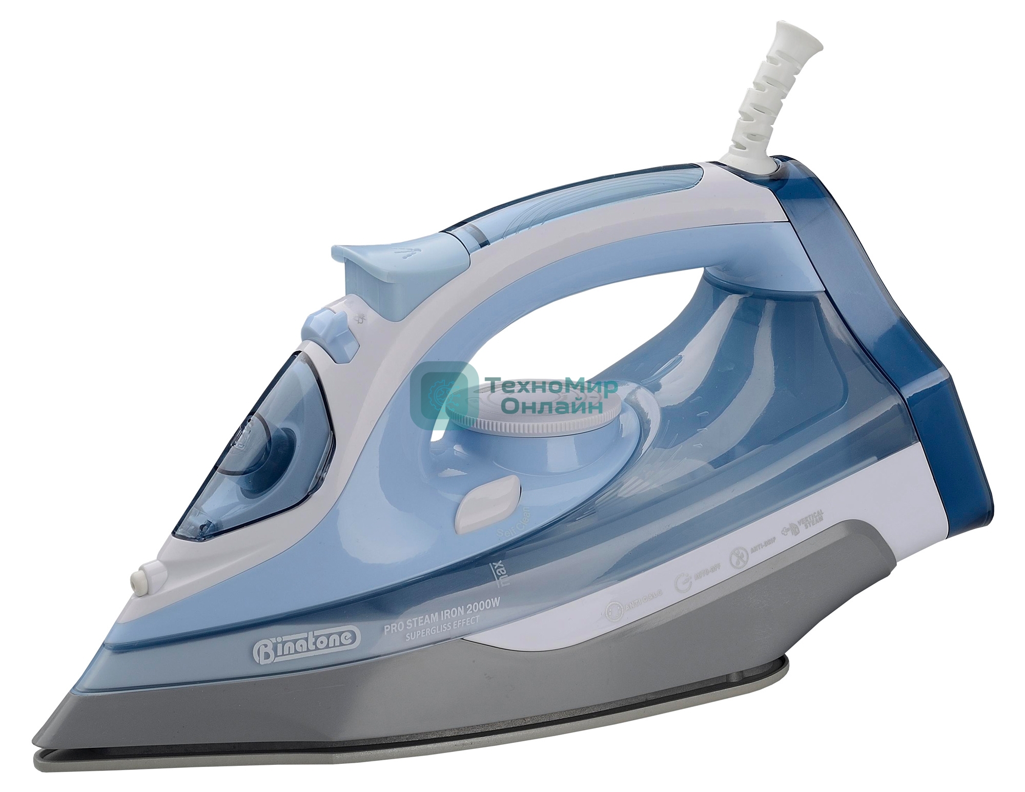 Утюг Starwind SIR2650 2600 Вт голубой/белый