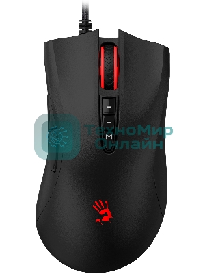 Мышь проводная A4Tech Bloody ES5 черный, 3200 dpi, USB Type-A, кнопки - 8