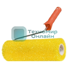 Валик MTX СТРУКТУРНЫЙ поролоновый с ручкой, шероховатый, 230 мм, D - 80 мм, D ручки - 6 мм