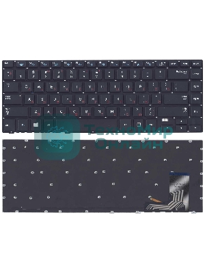 Клавиатура для ноутбука Samsung 470R4E, черная с подсветкой