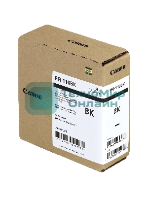 Картридж струйный Canon PFI-110 BK 2364C001 черный (160мл) для Canon TX-2000/TX-3000/TX-4000