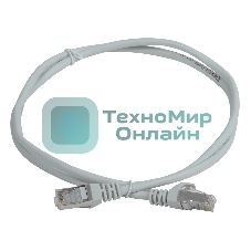 Патч-корд ITK PC01-C5EF-05M-G FTP RJ-45 вил.-вилка RJ-45 cat.5e 0.5м серый ПВХ (уп.:1шт)