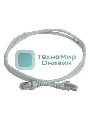 Патч-корд ITK PC01-C5EF-05M-G FTP RJ-45 вил.-вилка RJ-45 cat.5e 0.5м серый ПВХ (уп.:1шт)
