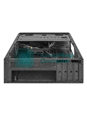 Компьютерный корпус Desktop ExeGate MI-208U2 (mini-ITX/mATX, без БП, 1хUSB+2хUSB 3.0, аудио, черный)