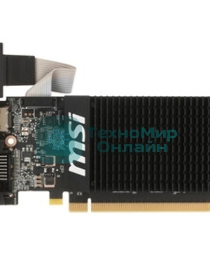 Видеокарта MSI PCI-E GT 710 2GD3H LP nVidia GeForce GT 710 2048Mb 64bit DDR3 954/1600 DVIx1/HDMIx1/CRTx1/HDCP Ret low profile