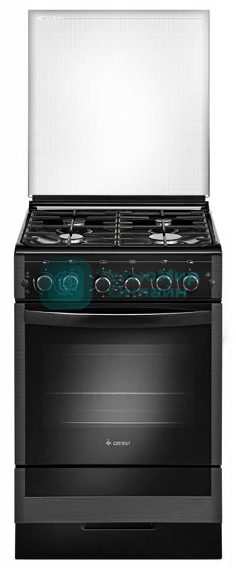 Плита газовая Gefest ПГ 5300-02 0046 черный, конфорок 4 шт, духовка 52 л, 50 см x 85 см x 58.5 см