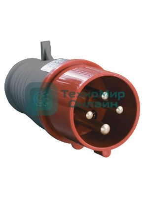 Вилка эл. каб. 16А 3P+PE 380В IP44 ССИ-014 IEK PSR02-016-4