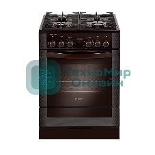Плита комбинированная Gefest ПГЭ 6502-03 0045 коричневый, конфорок 4 газовых, духовка 55 л, 60 см x 85 см x 60 см