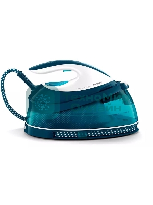 Парогенератор Philips 2400 Вт, удар 400 г, пар 120 г/мин, 6,5 бар, SteamGlide, OptimalTEMP, автоотключение