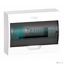 Бокс ОП EASY9 навесн. с прозрачной дверью 1ряд 12мод. SchE
