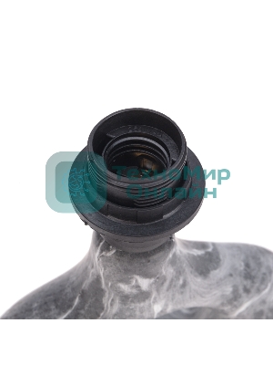 Светильник декоративный настольный Rexant Форте, основание кольцо под черный мрамор, белый абажур, цоколь Е27, 60Вт