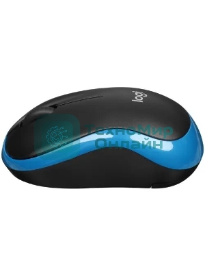 Мышь беспроводная Logitech M185 синий, 1000 dpi, радиоканал, USB, кнопки - 3