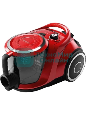 Пылесос Bosch BGS412234A красный, 2200 Вт, уборка сухая, пылесборник контейнер, 2.4 л