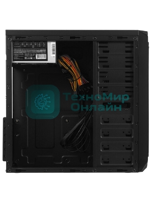 Компьютерный корпус Miditower ExeGate EX287030RUS UN-604-UN600 (ATX, БП UN600 с вент. 12см, 2*USB+2*USB 3.0, аудио, черный)