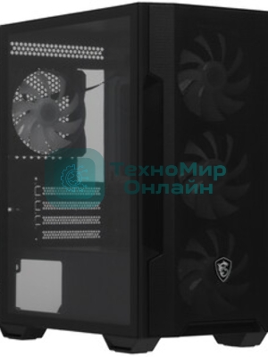 Компьютерный корпус MSI MAG FORGE M100R 1xUSB 3.0, 2xUSB 2.0, 4x120мм ARGB Fan, ARGB Control Board, Tempered Glass Window, Brown Box (932220)