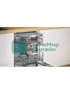 Встраиваемая посудомоечная машина Bosch SMD8TCX04E, нержавеющая сталь, 59.8 см, 14 компл., 42 дБ, класс A
