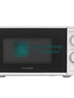 Микроволновая печь Hyundai HYM-M2097 белый, 20 л, 700 Вт, переключатели - поворотный механизм