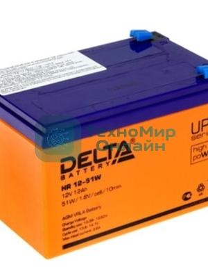 Батарея для ИБП Delta HR 12-51W (12V, 12Ah)