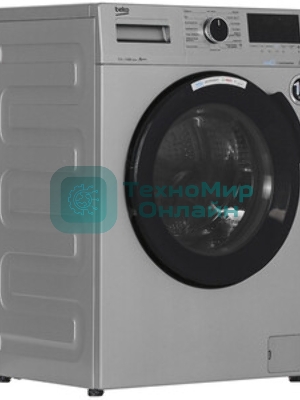 Стиральная машина Beko WSPE7H616S cеребристый, загрузка фронтальная 7,5 кг, 1200 об/мин., класс: А