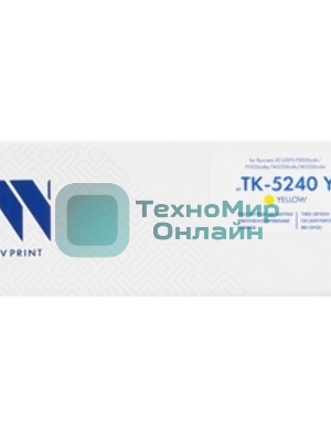 Картридж NVPrint совместимый Kyocera TK-5240 Yellow для ECOSYS P5026cdn/P5026cdw/M5526cdn/M5526cdw (3000k)