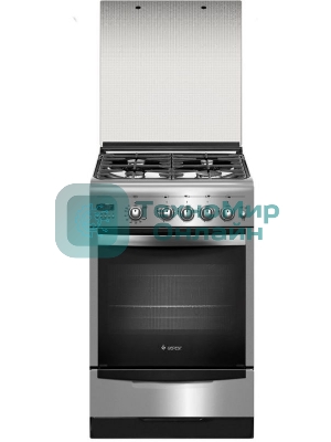 Плита газовая Gefest ПГ 5100-04 0004 серебристый, конфорок 4 шт, духовка 52 л, 50 см x 85 см x 58.5 см