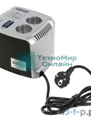 Сетевой фильтр Powerman Стабилизаторы напряжения AVS 1000 C Black\Silver (1000ВА,5А,КПД 98%,без индикации,настольный)