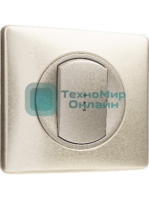Лицевая панель для выключателя с индикацией титан