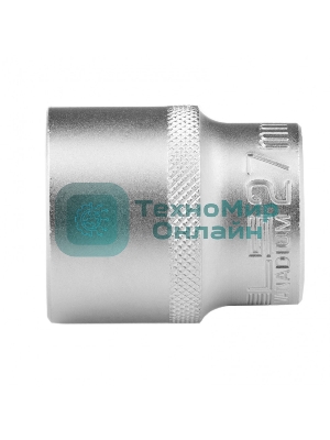 Головка торцевая, 27 мм, 12-гранная, CrV, под квадрат 1/2