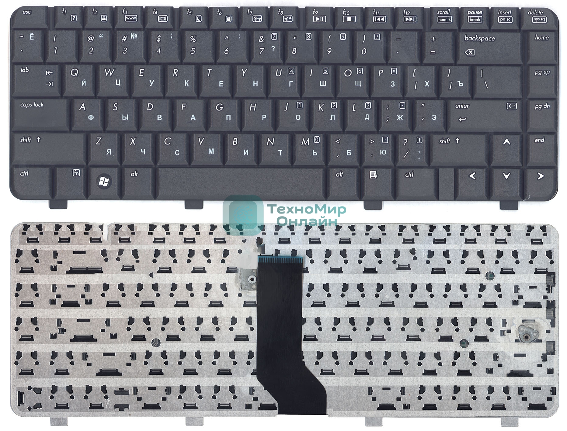 Клавиатура для ноутбука HP Compaq 6520S 6720S 540 550 черная