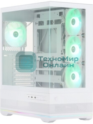 Компьютерный корпус MSI MAG Pano 110R PZ белый без БП ATX 6x120мм 7x140мм 2xUSB 3.0 1xUSB3.1 audio AirDuct bott PSU