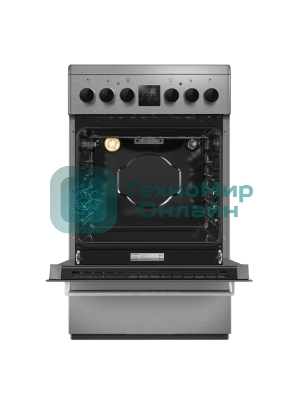 Плита электрическая Maunfeld MEC55CS08D серебристый, конфорок 4 шт, духовка 60 л, 50 см x 85 см x 60 см