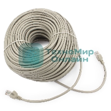 Патч-корд UTP Cablexpert cat.5e, 50м, литой, многожильный, серый