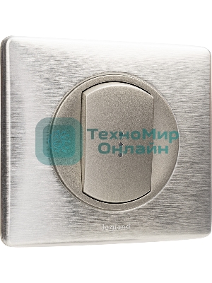 Лицевая панель для выключателя с индикацией титан