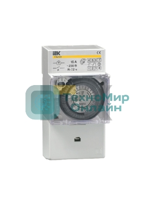 Таймер ТЭМ181 аналоговый 16А 230В на DIN-рейку IEK