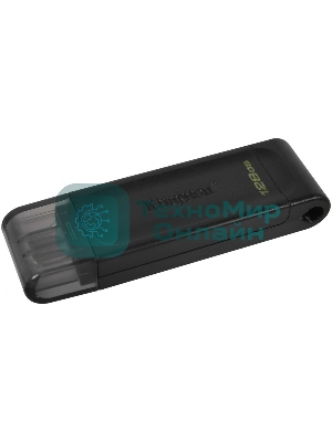 Флешка USB Kingston DataTraveler DT70 (DT70/128Gb), 128Gb, USB Type-C 3.2, R/W 70/45, черный
