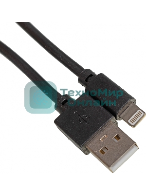 Кабель-Lightning (m) 1м черный