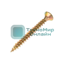 Саморез универсальный Kranz 3.5х35, желтый цинк, пакет (25шт.)