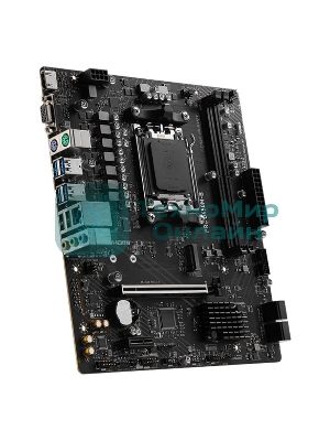 Материнская плата MSI PRO B650M-B, AM5, AMD B650, 2xDDR5, 4xSATA, 1xM.2, 1xPCI-E 4.0 x16, 1xPCI-E 4.0 x1, 1xHDMI, 1xVGA, 1x2.5Gb LAN, 2xUSB 2.0, 4xUSB 3.2 Gen 1, 3x3.5 мм, 7.1, Micro-ATX