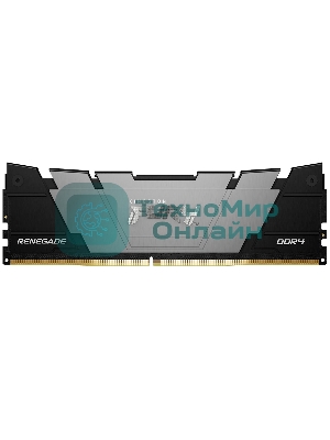 Оперативная память Kingston Fury Renegade, DDR4, 8GB (1x8GB), 3200MHz, CL16, DIMM, с радиатором, черный