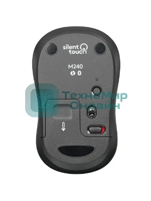 Мышь беспроводная Logitech M240 SILENT белый, 4000 dpi, Bluetooth, кнопки - 3