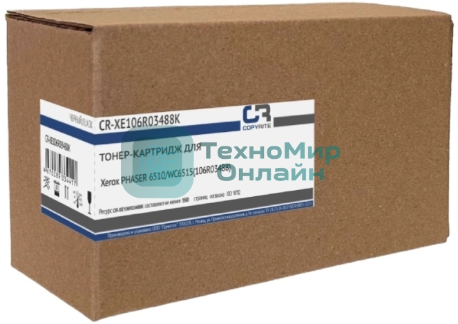 Картридж лазерный CopyRite CR-XE106R03488K 106R03488 черный (5500 стр.) для Xerox Phaser 6510/WC6515