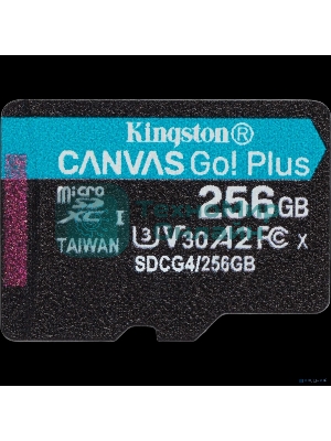 Флеш карта microSDXC 256Gb Kingston SDCG4/256GbSP Canvas Go! Plus V10 A2 w/o adapter