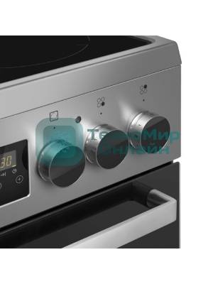 Плита электрическая Maunfeld MEC55CS08D серебристый, конфорок 4 шт, духовка 60 л, 50 см x 85 см x 60 см