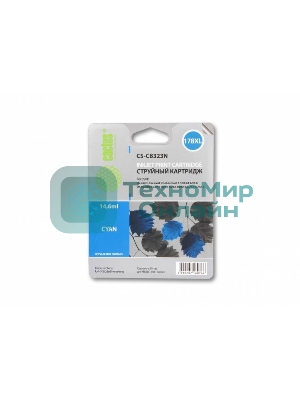 Картридж струйный Cactus CS-CB323N №178XL голубой (14.6 мл.) для HP PS B8553/C5383/C6383/D5463/5510