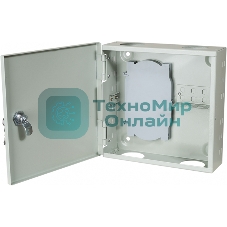 Кросс оптический настенный на 8 SC адаптеров, металлический с замком