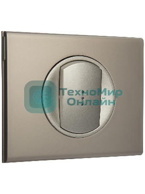 Лицевая панель для выключателя с индикацией титан
