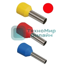 Наконечник-гильза изол. Е1508 (уп. 100 шт) IEK UGN10-D15-03-08