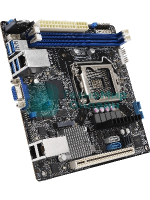 Материнская плата серверная ASUS P12R-I, LGA 1200, Intel C252, 2xDDR4, 6xSATA, 1xM.2, 1xPCI-E 4.0 x16, 2x1Gb LAN, 4xUSB-A 3.2 Gen 1, 1xVGA, COM-порт, Mini-ITX