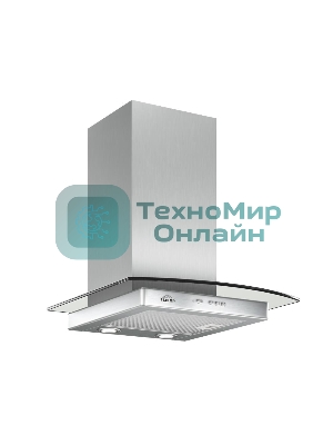 Вытяжка каминная Elikor Кристалл 50Н-430-К3Д серебристый, 50 см, 430 куб. м/ч, 54 дБ