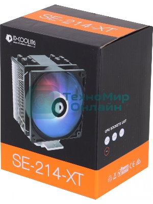 Кулер ID-COOLING. SE-214-XT черный 120мм алюминий/медь 1500rpm 27db 4-pin 180W 150мм